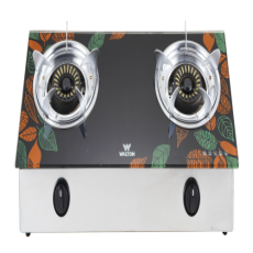 Walton Glass Top Double Burner Gas Stove  WGS-GDC11