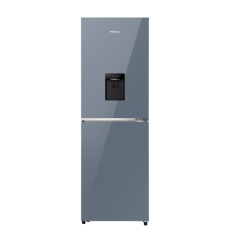 Hisense 270L BMF Inverter Glass Door with Dispenser Refrigerator RB1G266NMBM Metro Blue